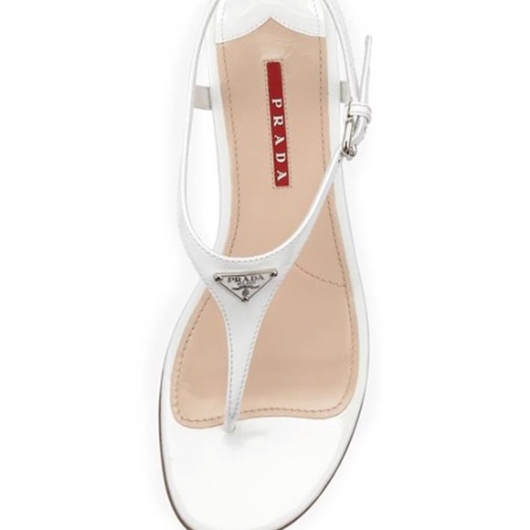 White Prada Sandals - Picture 5 of 6